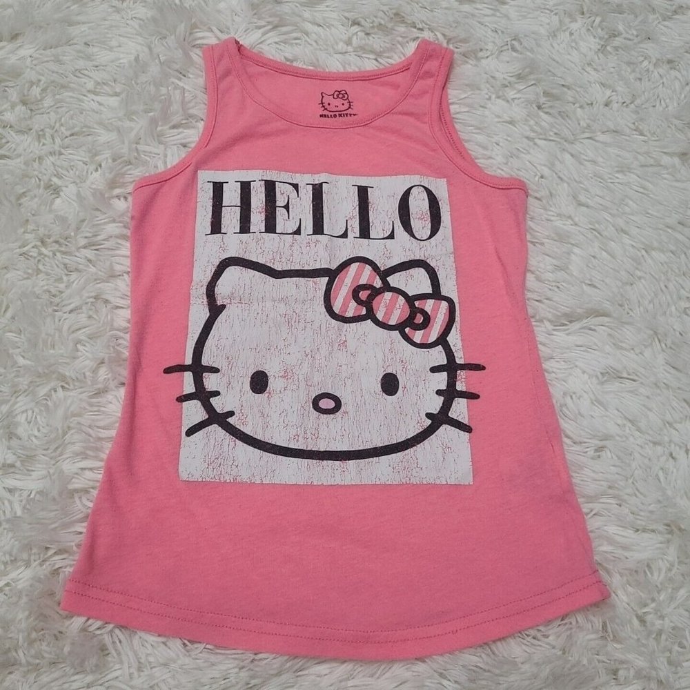 Girl's Hello Kitty Pink Tank Top Size M